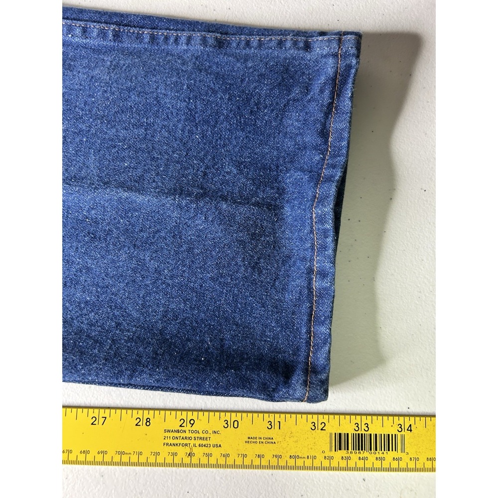 Wrangler 13MWZPW Cowboy Cut Denim Jeans VTG Made in USA. Men's Size 44x32 - Picture 4 of 5